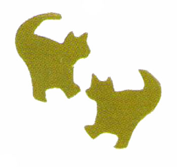 Gold Kitty Cat Confetti